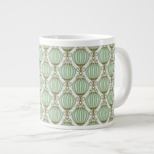 Motton Blue Pattern Large Coffee Mug