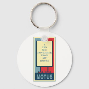 MOTUS ICON: I CAN SEE NOVEMBER FROM MY HOUSE KEYCHAIN