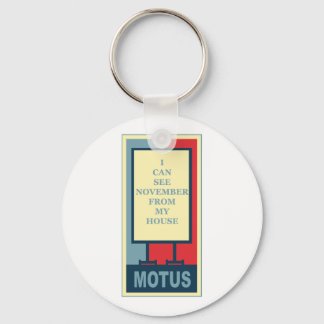 MOTUS ICON: I CAN SEE NOVEMBER FROM MY HOUSE KEYCHAIN