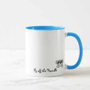 Mouche drôle mignonne outre de la tasse de poignée