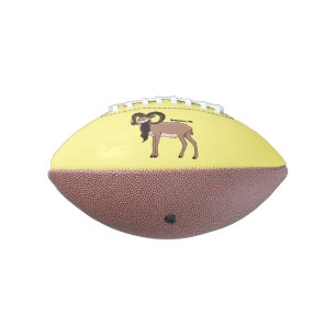 Mouflon goat illustration football