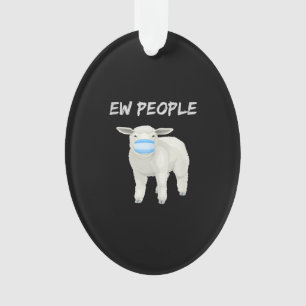 Mouflons ou agneau en masque Cadeau de quarantai