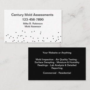 Mould And Air Quality Services Business Card