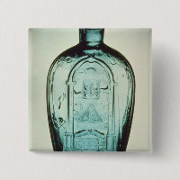 Mould-blown masonic flask