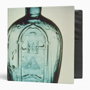 Mould-blown masonic flask binder