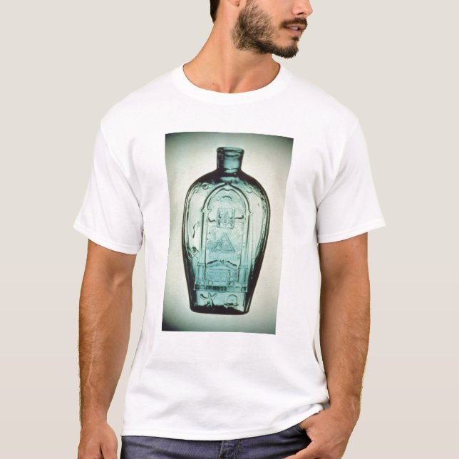 Mould-blown masonic flask T-Shirt (Front)