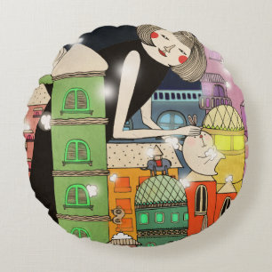 Mouldy city 2013 round pillow