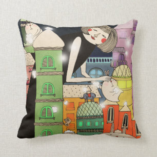 Mouldy city 2013 throw pillow