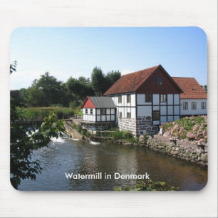 Moulin à eau au Danemark Tapis de souris