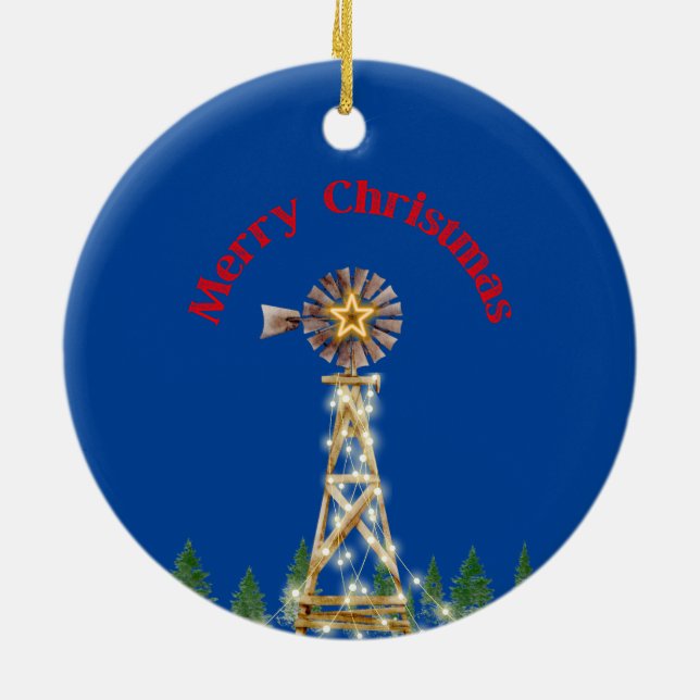 Moulin à vin - Ornement de Noël (Dos)