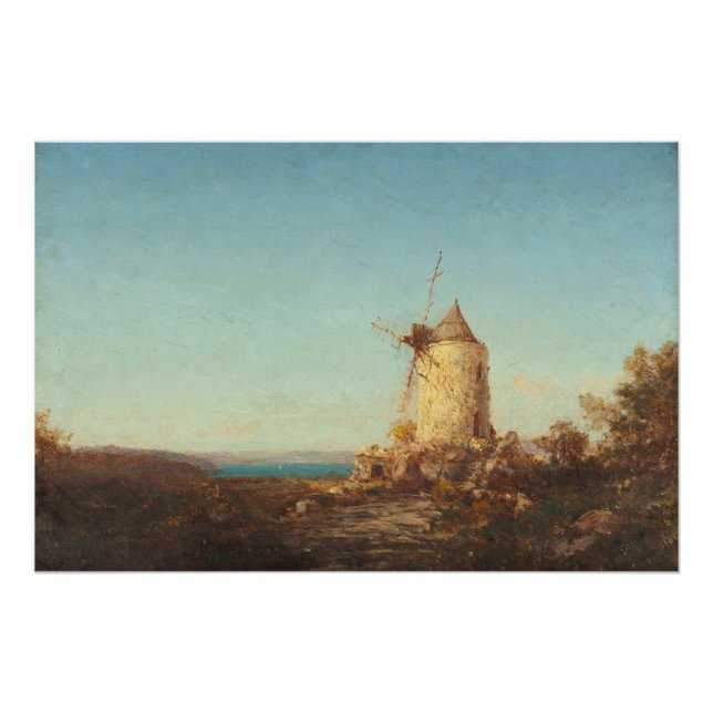 Moulin De Saint-Mitre, Près De Martigues Poster (Front)