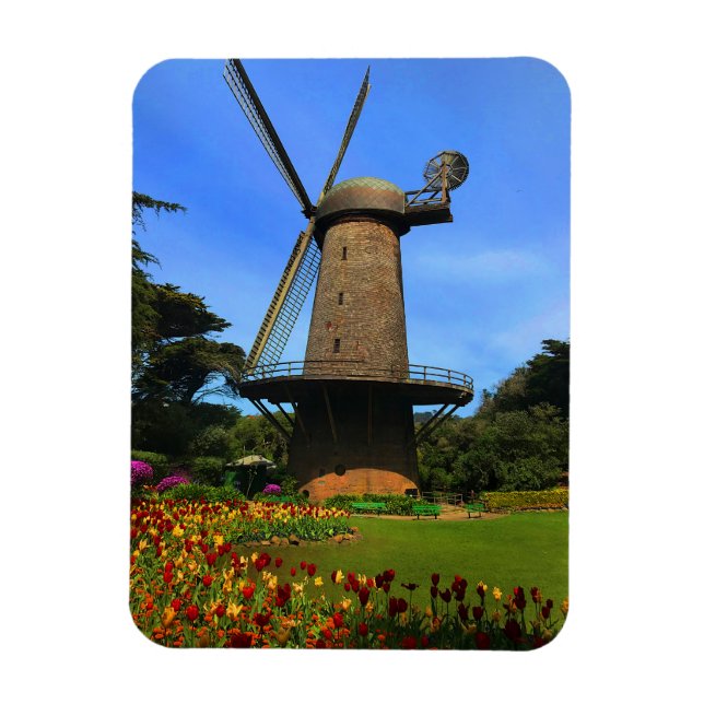 Moulin néerlandais de San Francisco #4 Magnet (Vertical)