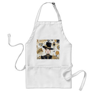 Moulin rouge style, black and gold, Rich luxury  Standard Apron