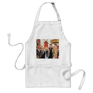 Moulin rouge style, black and gold, Rich luxury  Standard Apron