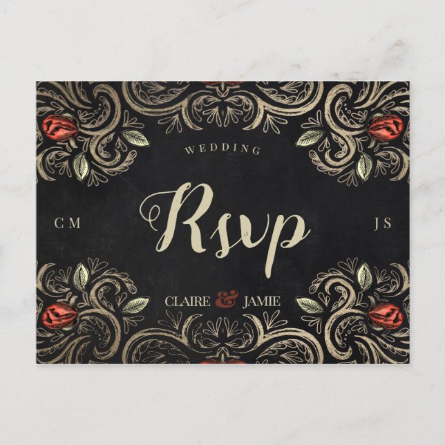 Mouline Rouge Dark and Moody rsvp Postcard (Front)
