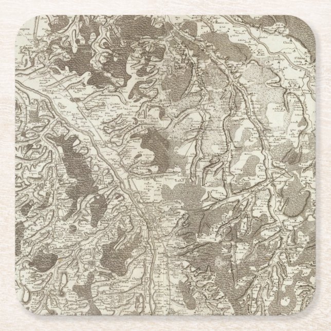 Moulins Square Paper Coaster (Front)