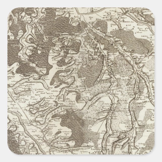 Moulins Square Sticker (Front)