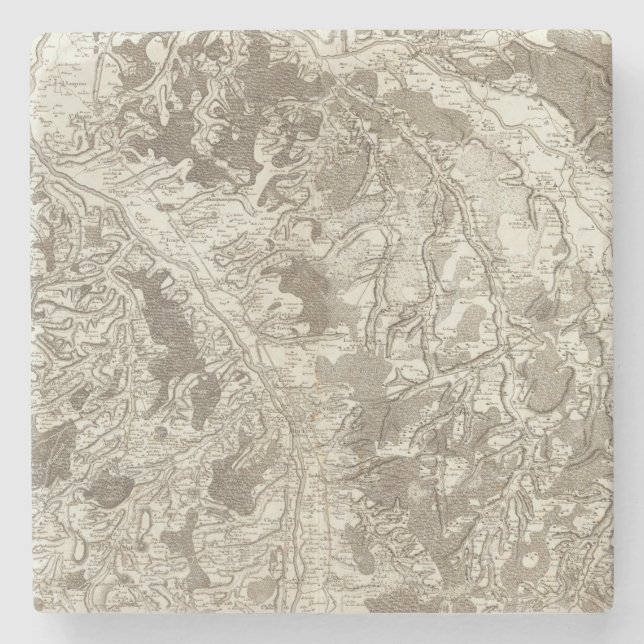 Moulins Stone Coaster (Front)