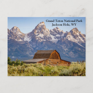 Moulton Barn in Grand Teton National Park  Holiday Postcard