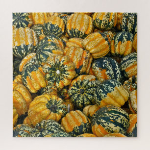 "MOUND OF SQUASH"/ORANGE, YELLOW AND GREEN JIGSAW PUZZLE