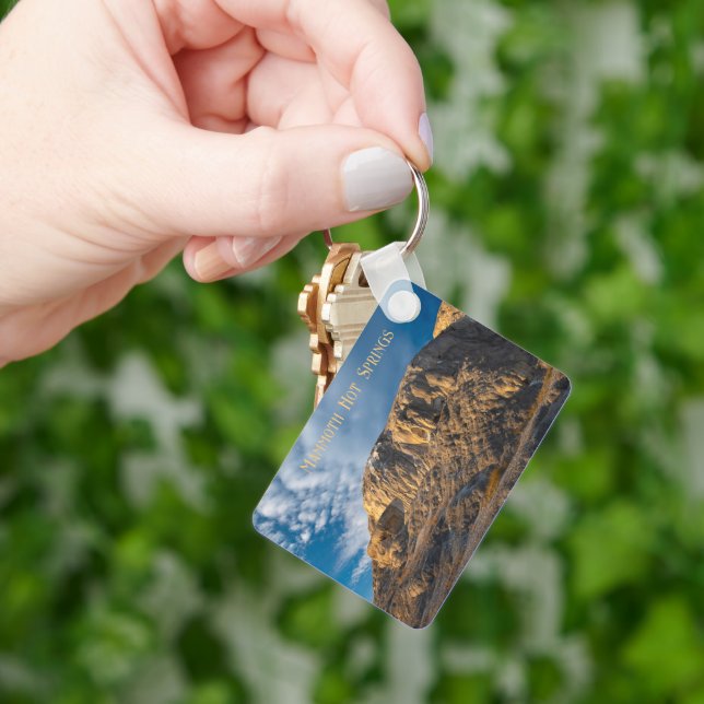 Mound Spring Yellowstone National Park Keychain (Hand)