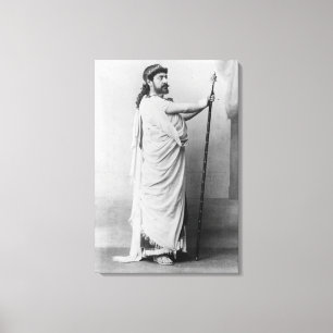 Mounet-Sully  as Oedipus in 'Oedipus Rex' Canvas Print