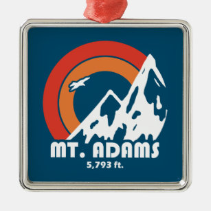 Mount Adams New Hampshire Sun Eagle Metal Ornament