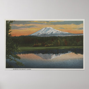 Mount Adams, Washington - View of Mountain Poster