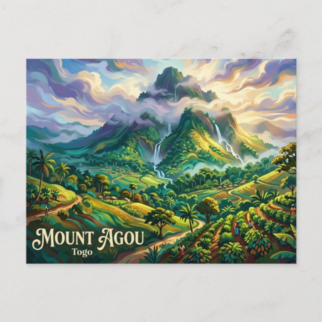 Mount Agou Togo Postcard (Front)