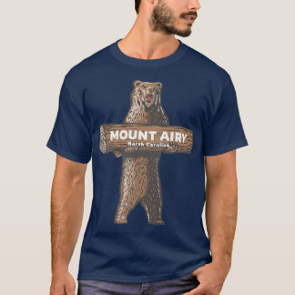 Mount Airy North Carolina NC Growling Bear Vacatio T-Shirt