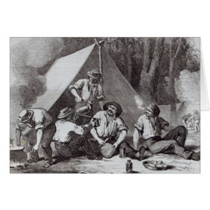 Mount Alexander gold-diggers at evening mess