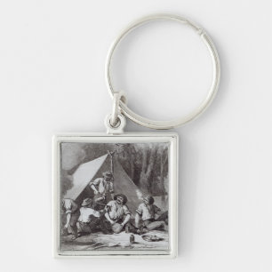 Mount Alexander gold-diggers at evening mess Keychain