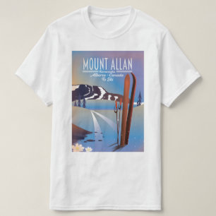 Mount Allan, Kananaskis, Alberta, Canada ski T-Shirt