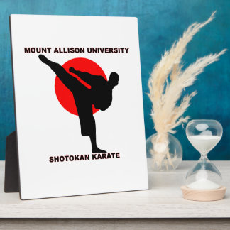 Mount Allison University Shotokan Karate Plaque