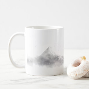 Mount And A House In The Winter Coffee Mug