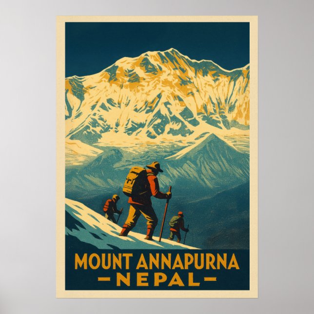 Mount Annapurna Nepal V01 Poster (Front)