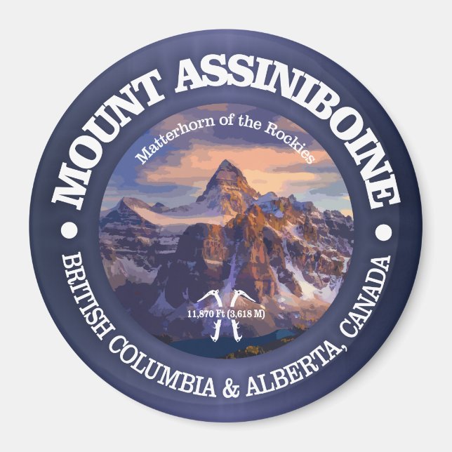 Mount Assiniboine Magnet (Front)