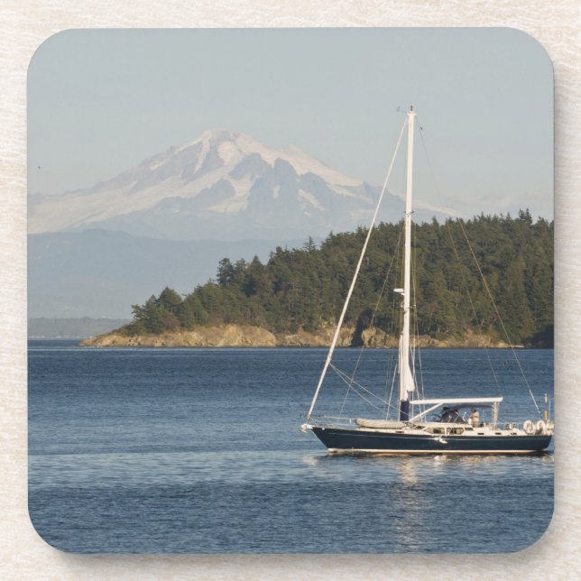 Mount Baker dominates landscape Coaster (Front)