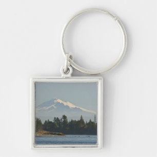 Mount Baker dominates landscape Keychain