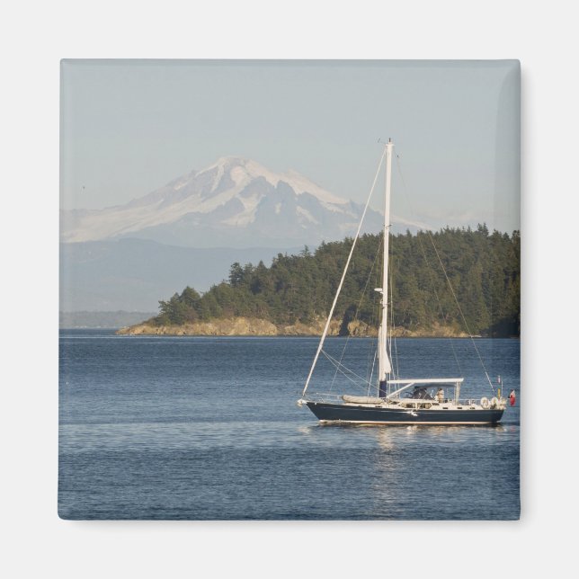 Mount Baker dominates landscape Magnet (Front)
