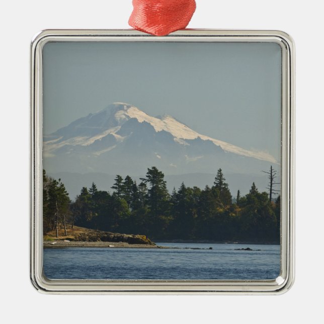 Mount Baker dominates landscape Metal Ornament (Front)