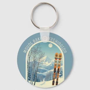 Mount Baker Washington Cascades ski souvenir  Keychain