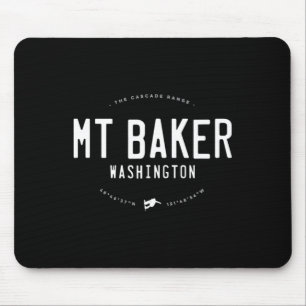 Mount Baker Washington Graphic Distressed Vintage Mouse Pad