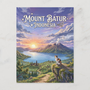 Mount Batur, Bali, Indonesia Indonesia Postcard