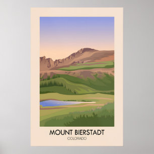 Mount Bierstadt Colorado USA Travel Poster