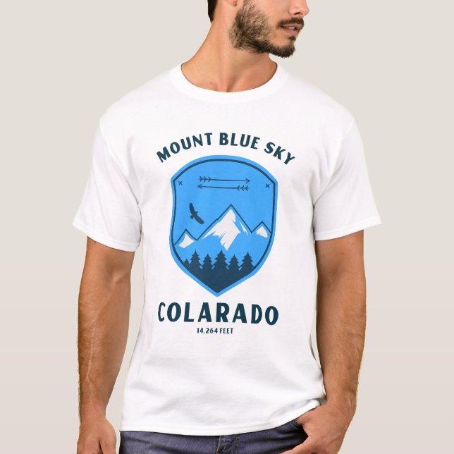 Mount blue sky formally mount evans T-Shirt (Front)
