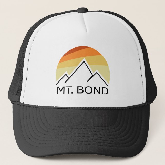 Mount Bond New Hampshire Retro Trucker Hat (Front)