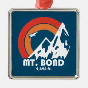 Mount Bond New Hampshire Sun Eagle Metal Ornament