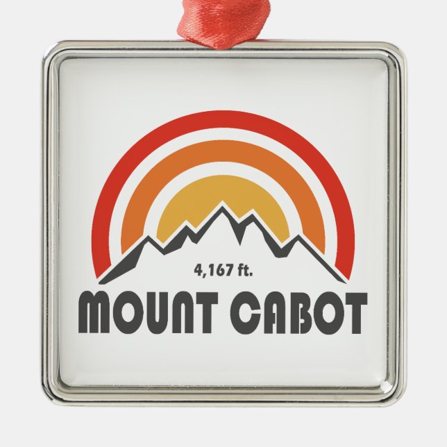 Mount Cabot New Hampshire Metal Ornament (Front)