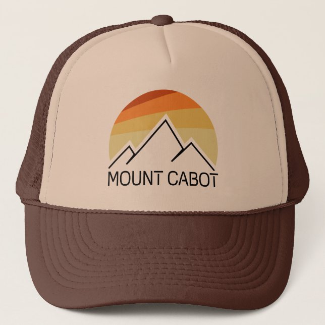 Mount Cabot New Hampshire Retro Trucker Hat (Front)